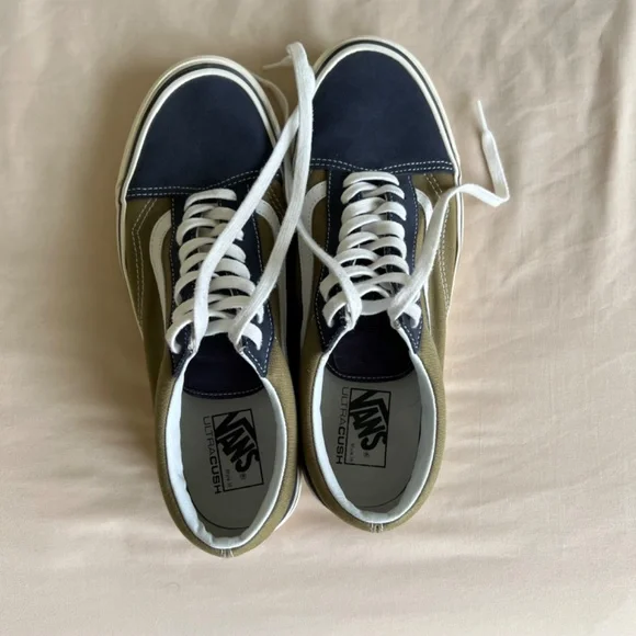 Vans Style 36 army green navy blue / size 11.0 (similar to Old Skool) - Picture 5 of 6